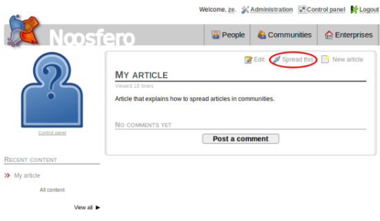 Spread article Spread article