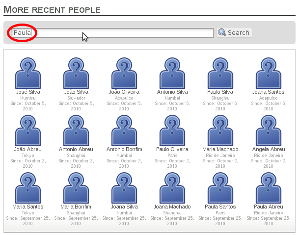 More recent people search field More recent people search field