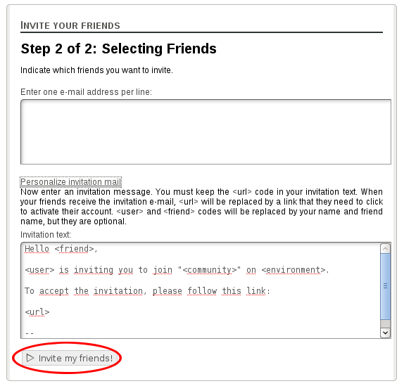 Manually invitation for user. Step 2 Manually invitation for user. Step 2